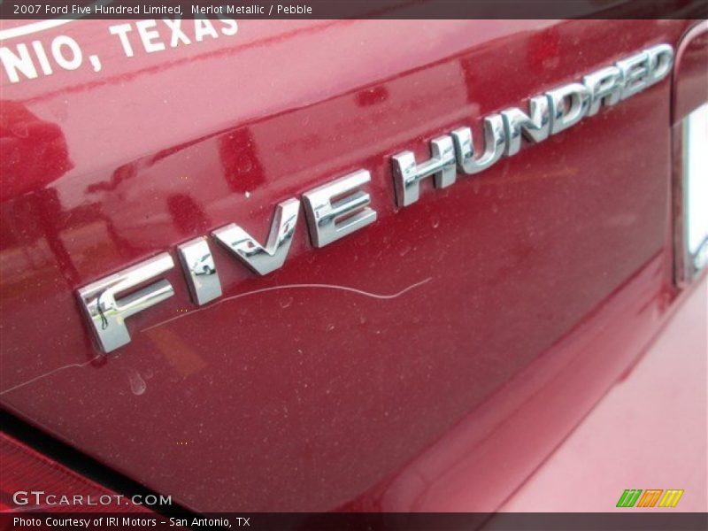 Merlot Metallic / Pebble 2007 Ford Five Hundred Limited