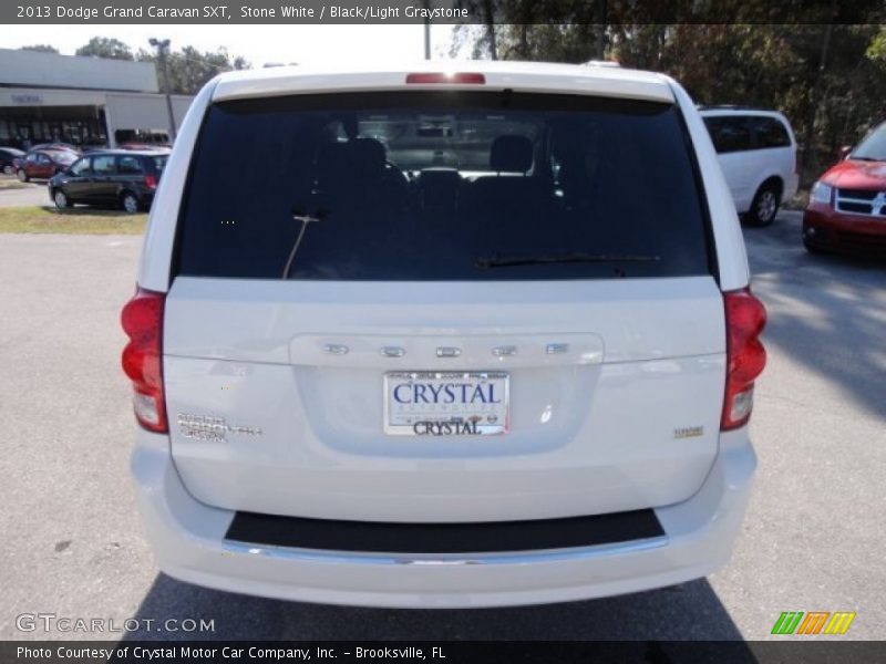 Stone White / Black/Light Graystone 2013 Dodge Grand Caravan SXT