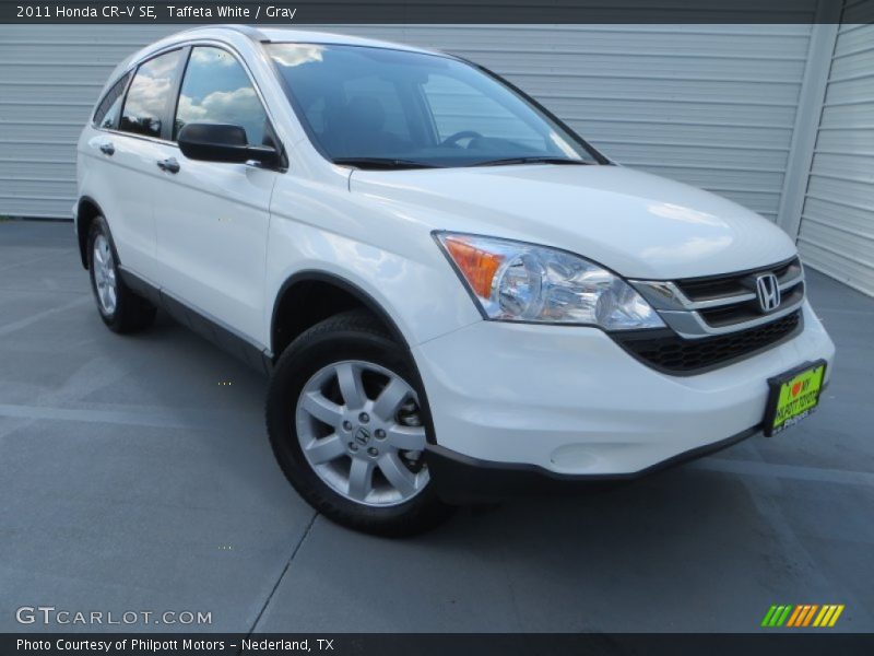 Taffeta White / Gray 2011 Honda CR-V SE