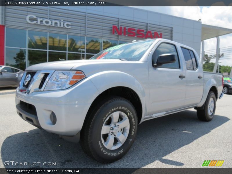 Brilliant Silver / Steel 2013 Nissan Frontier SV V6 Crew Cab