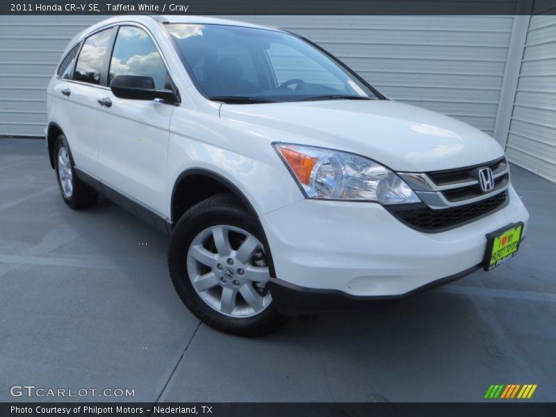 Taffeta White / Gray 2011 Honda CR-V SE