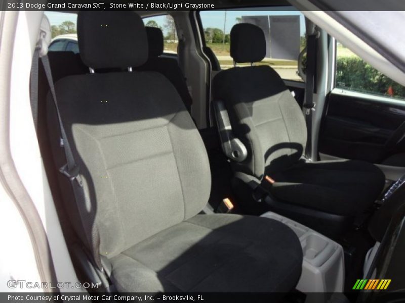 Stone White / Black/Light Graystone 2013 Dodge Grand Caravan SXT