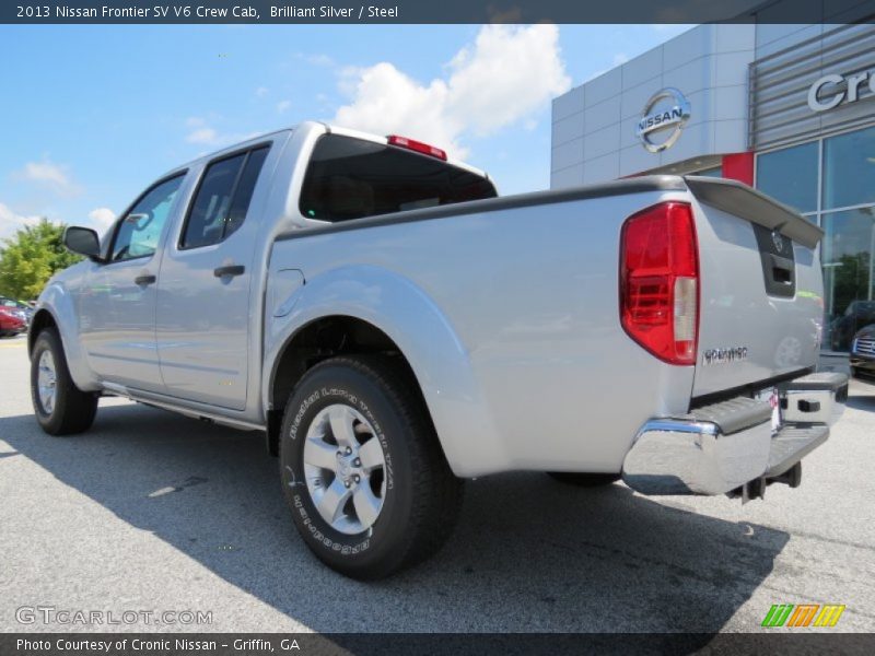Brilliant Silver / Steel 2013 Nissan Frontier SV V6 Crew Cab