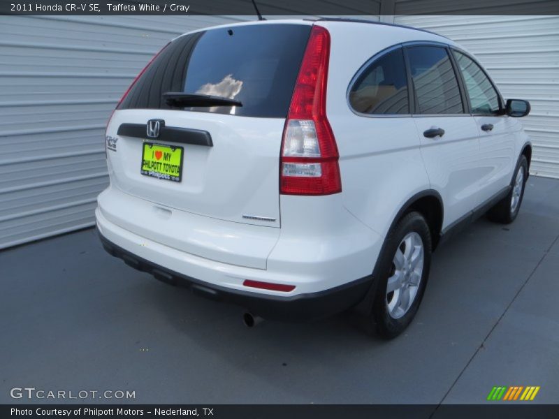 Taffeta White / Gray 2011 Honda CR-V SE