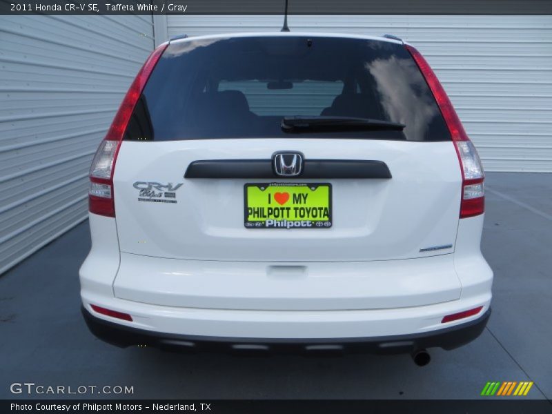 Taffeta White / Gray 2011 Honda CR-V SE