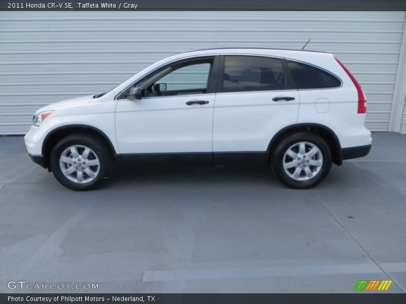Taffeta White / Gray 2011 Honda CR-V SE