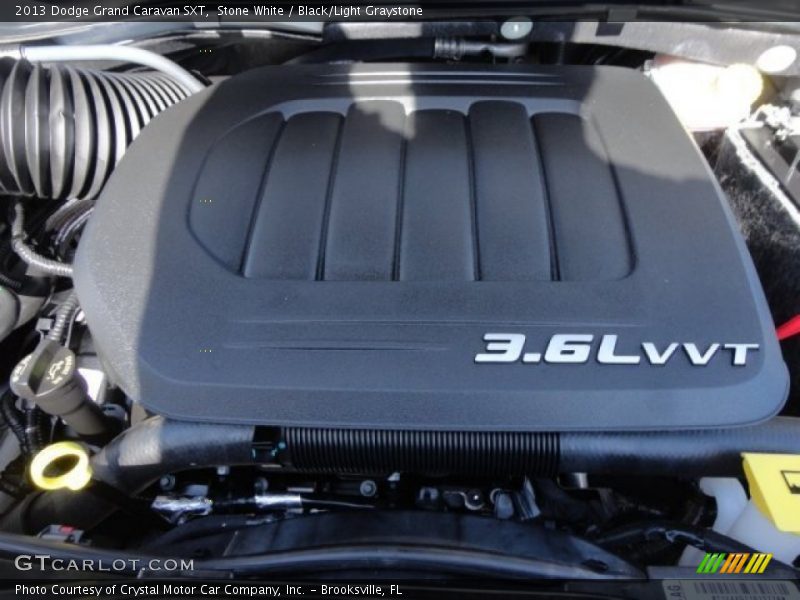 Stone White / Black/Light Graystone 2013 Dodge Grand Caravan SXT