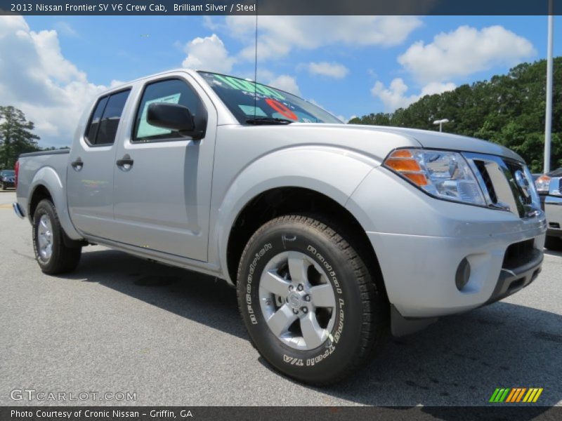 Brilliant Silver / Steel 2013 Nissan Frontier SV V6 Crew Cab