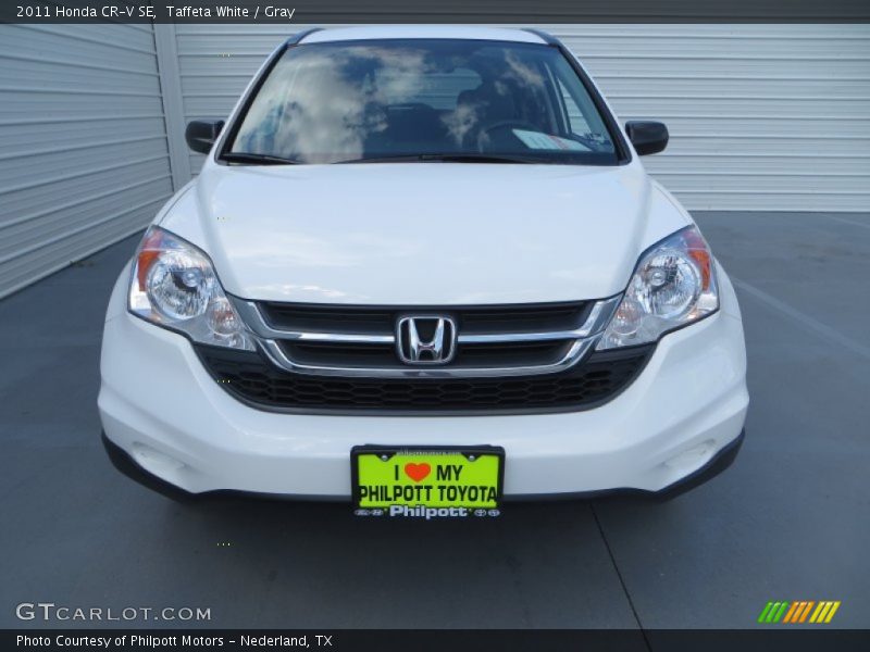 Taffeta White / Gray 2011 Honda CR-V SE