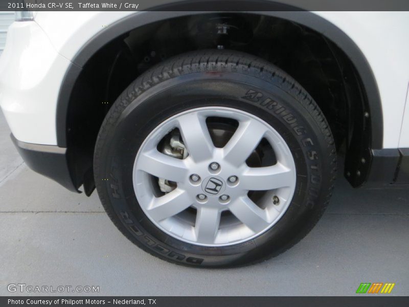 Taffeta White / Gray 2011 Honda CR-V SE