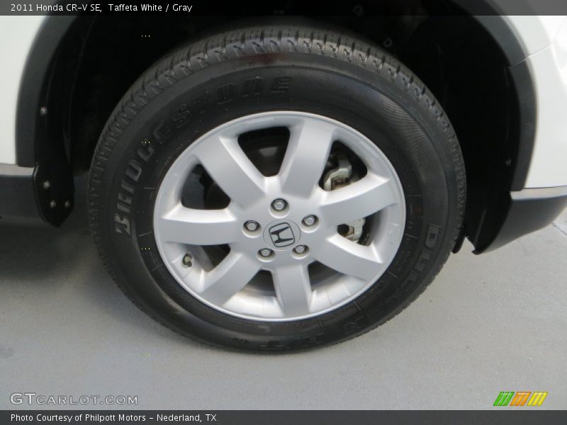 Taffeta White / Gray 2011 Honda CR-V SE