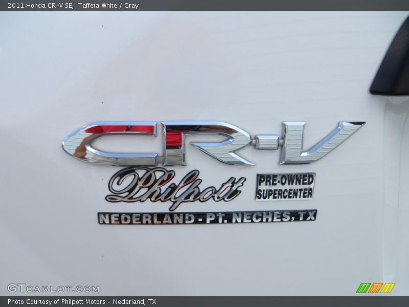 Taffeta White / Gray 2011 Honda CR-V SE
