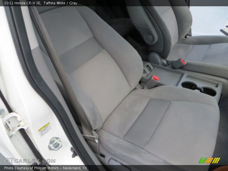 Taffeta White / Gray 2011 Honda CR-V SE