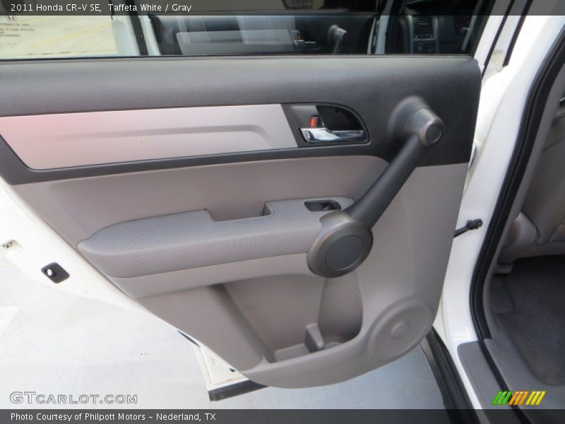 Taffeta White / Gray 2011 Honda CR-V SE