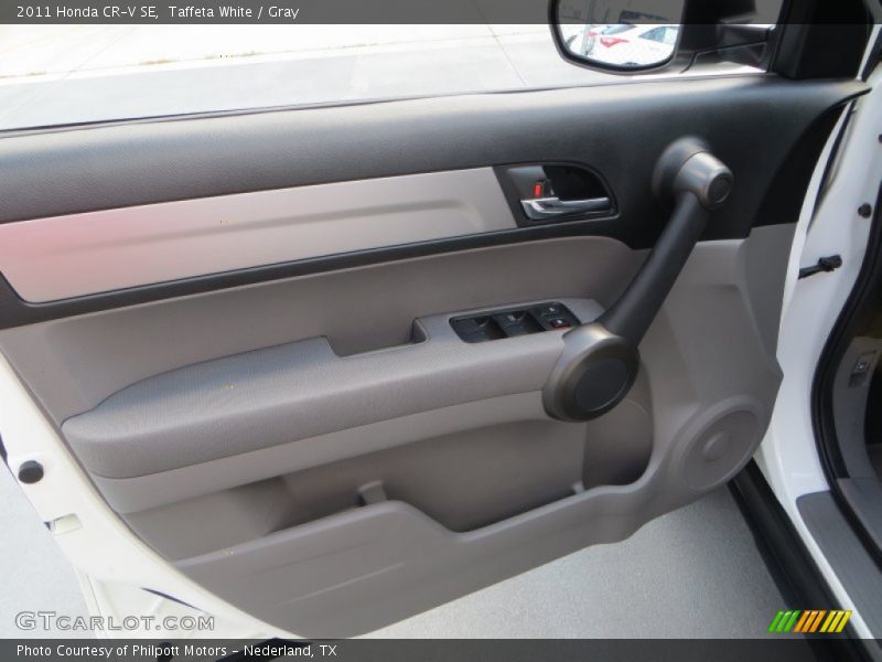 Taffeta White / Gray 2011 Honda CR-V SE