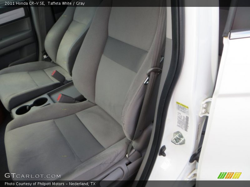 Taffeta White / Gray 2011 Honda CR-V SE