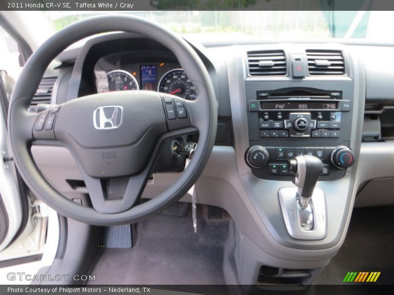 Taffeta White / Gray 2011 Honda CR-V SE