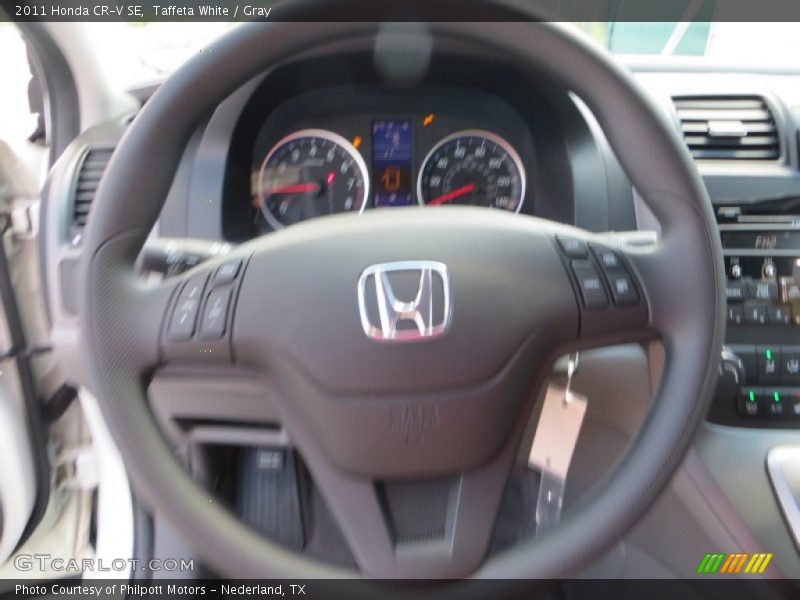 Taffeta White / Gray 2011 Honda CR-V SE