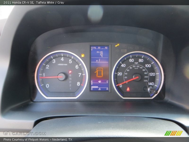 Taffeta White / Gray 2011 Honda CR-V SE