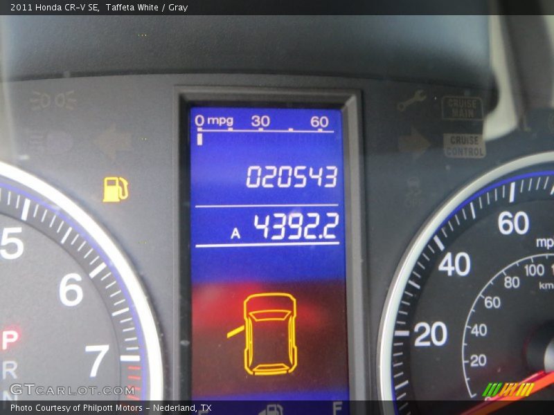 Taffeta White / Gray 2011 Honda CR-V SE