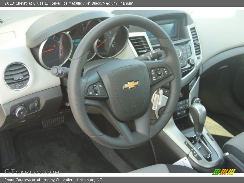 Silver Ice Metallic / Jet Black/Medium Titanium 2013 Chevrolet Cruze LS