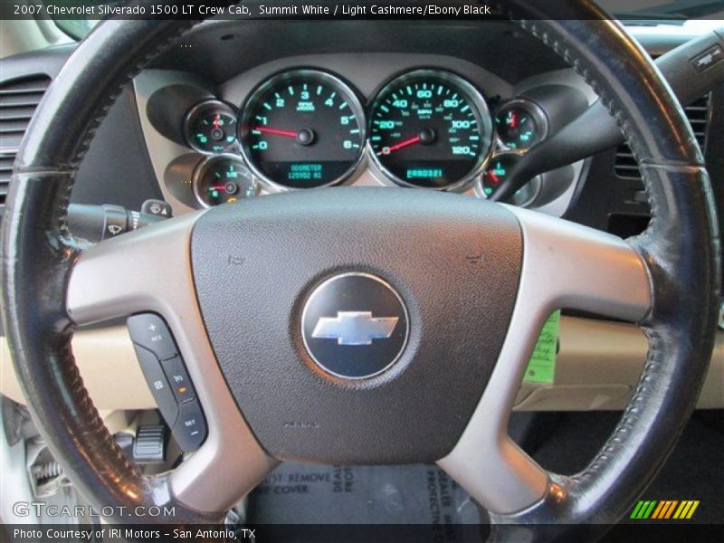 Summit White / Light Cashmere/Ebony Black 2007 Chevrolet Silverado 1500 LT Crew Cab