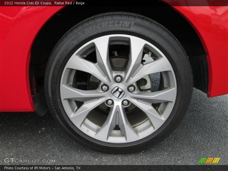 Rallye Red / Beige 2012 Honda Civic EX Coupe