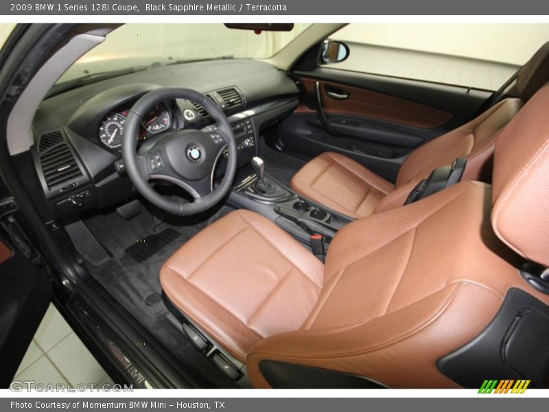 Terracotta Interior - 2009 1 Series 128i Coupe 