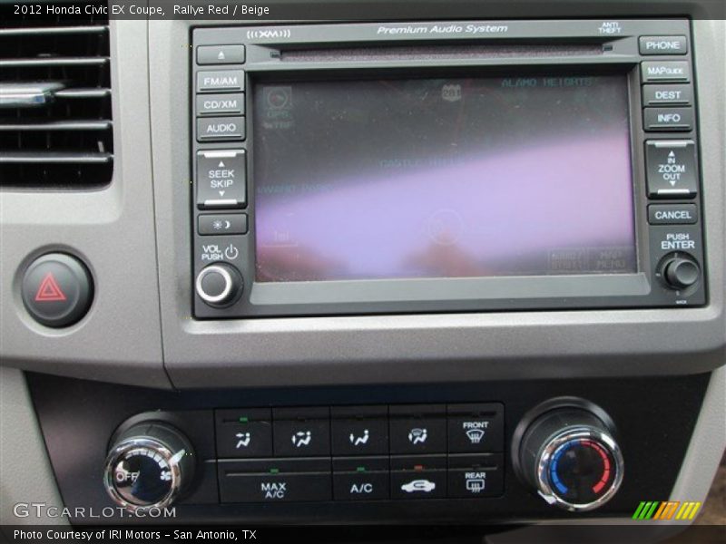 Rallye Red / Beige 2012 Honda Civic EX Coupe