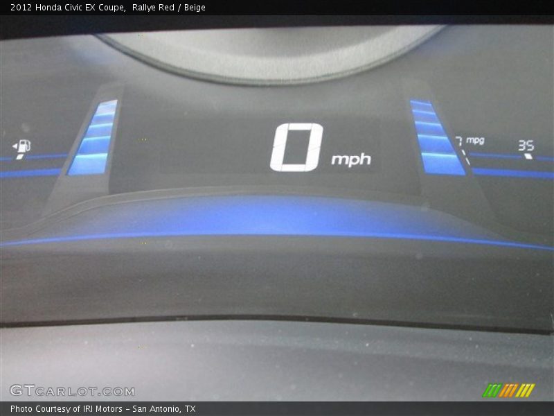 Rallye Red / Beige 2012 Honda Civic EX Coupe