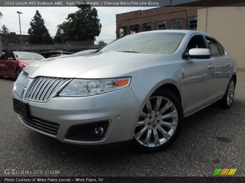 Ingot Silver Metallic / Charcoal Black/Fine Line Ebony 2010 Lincoln MKS EcoBoost AWD