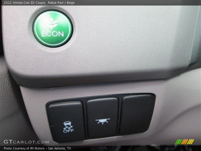 Rallye Red / Beige 2012 Honda Civic EX Coupe