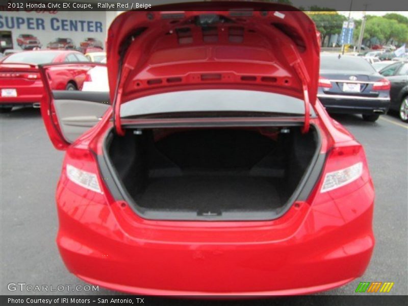Rallye Red / Beige 2012 Honda Civic EX Coupe