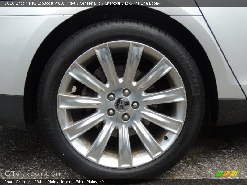 Ingot Silver Metallic / Charcoal Black/Fine Line Ebony 2010 Lincoln MKS EcoBoost AWD