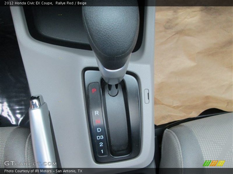 Rallye Red / Beige 2012 Honda Civic EX Coupe