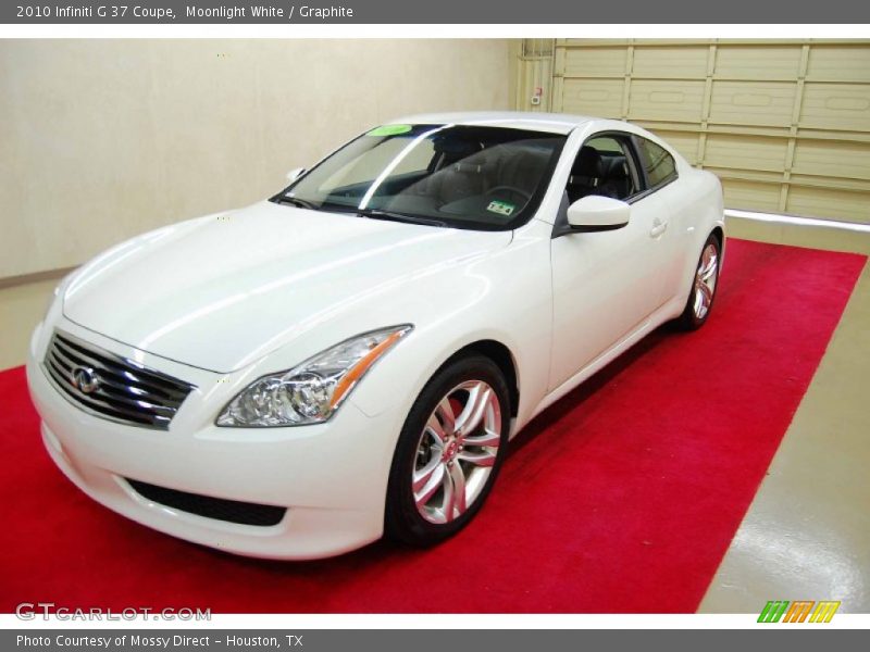Moonlight White / Graphite 2010 Infiniti G 37 Coupe