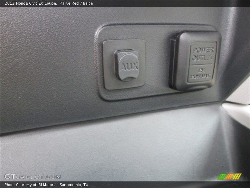 Rallye Red / Beige 2012 Honda Civic EX Coupe