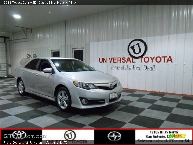 Classic Silver Metallic / Black 2012 Toyota Camry SE