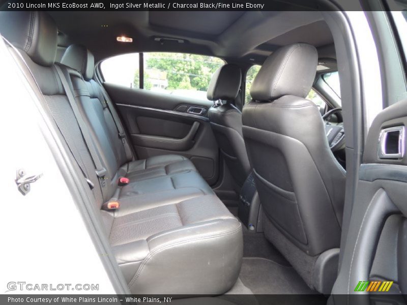 Ingot Silver Metallic / Charcoal Black/Fine Line Ebony 2010 Lincoln MKS EcoBoost AWD