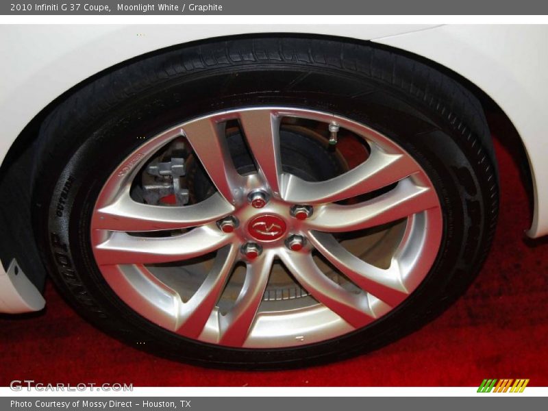 Moonlight White / Graphite 2010 Infiniti G 37 Coupe
