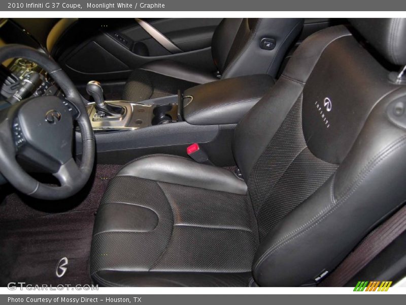 Moonlight White / Graphite 2010 Infiniti G 37 Coupe