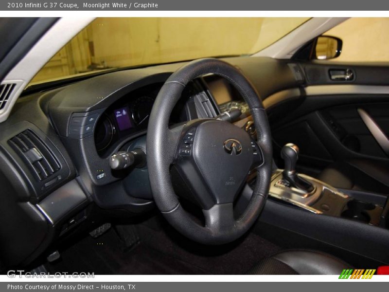 Moonlight White / Graphite 2010 Infiniti G 37 Coupe