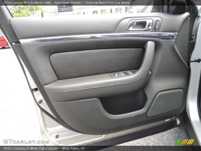 Ingot Silver Metallic / Charcoal Black/Fine Line Ebony 2010 Lincoln MKS EcoBoost AWD