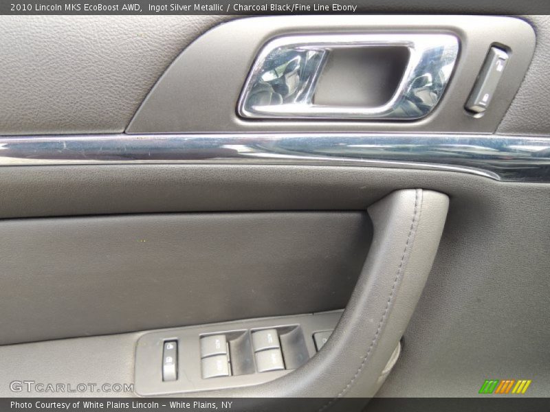 Ingot Silver Metallic / Charcoal Black/Fine Line Ebony 2010 Lincoln MKS EcoBoost AWD