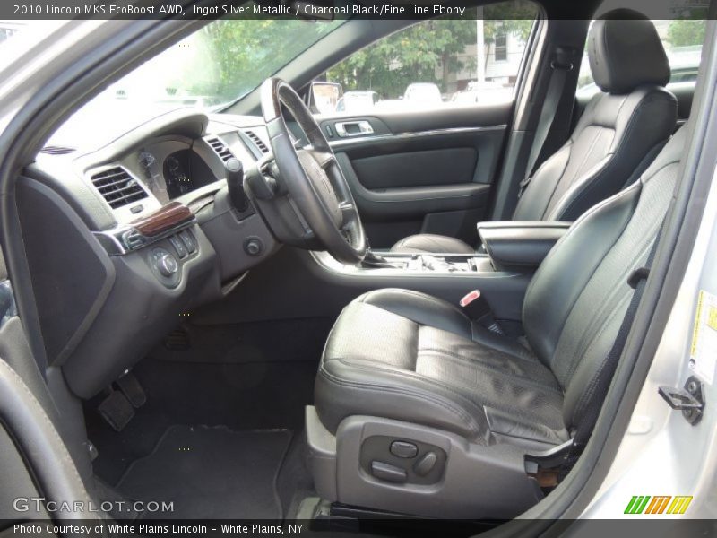 Ingot Silver Metallic / Charcoal Black/Fine Line Ebony 2010 Lincoln MKS EcoBoost AWD