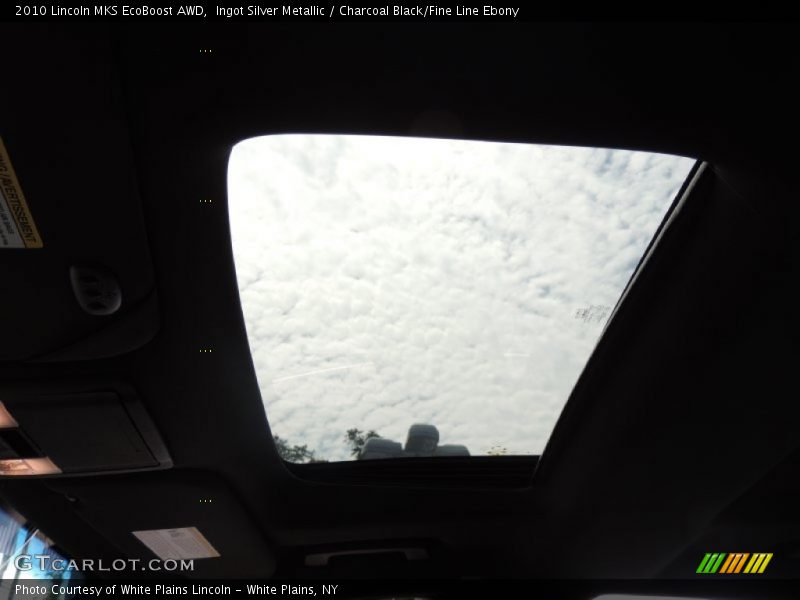 Ingot Silver Metallic / Charcoal Black/Fine Line Ebony 2010 Lincoln MKS EcoBoost AWD