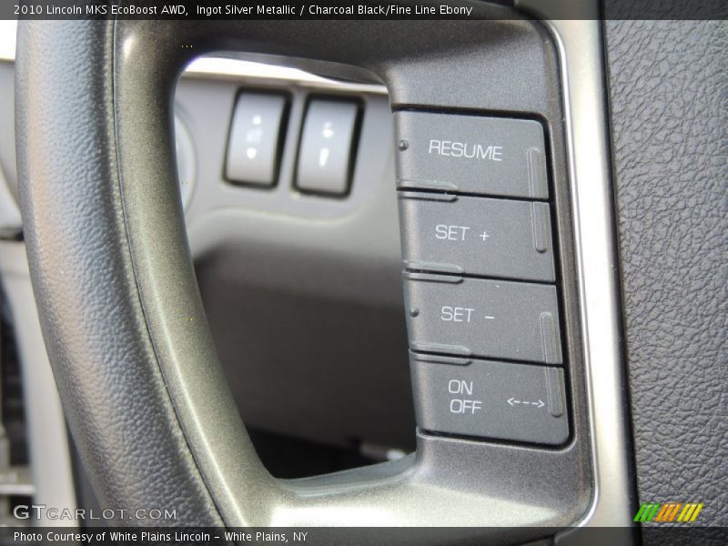 Ingot Silver Metallic / Charcoal Black/Fine Line Ebony 2010 Lincoln MKS EcoBoost AWD