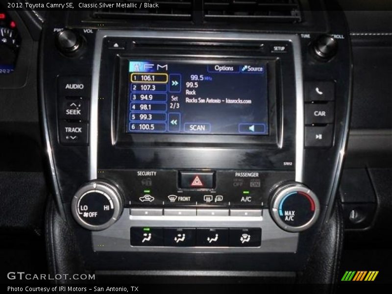 Classic Silver Metallic / Black 2012 Toyota Camry SE