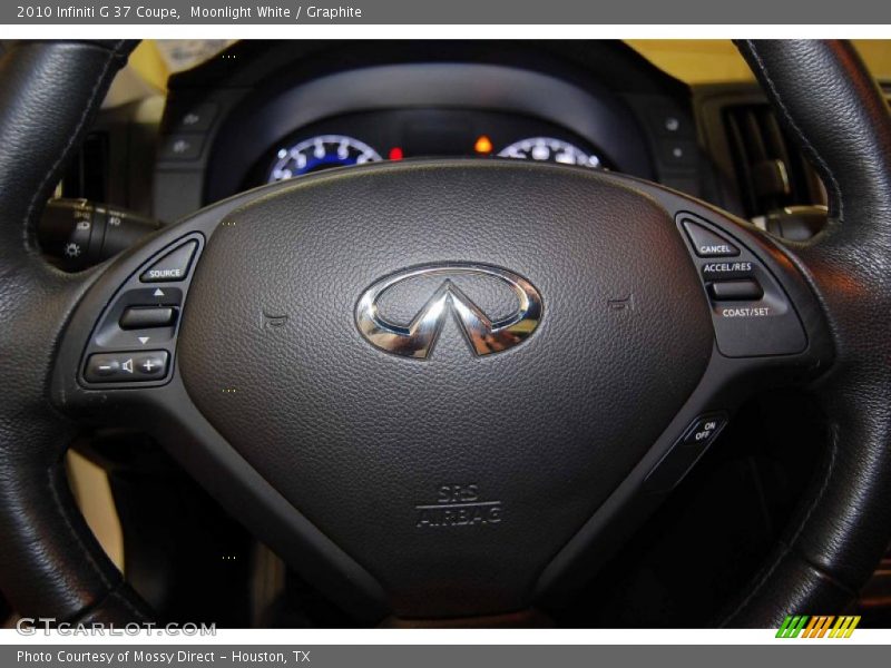 Moonlight White / Graphite 2010 Infiniti G 37 Coupe