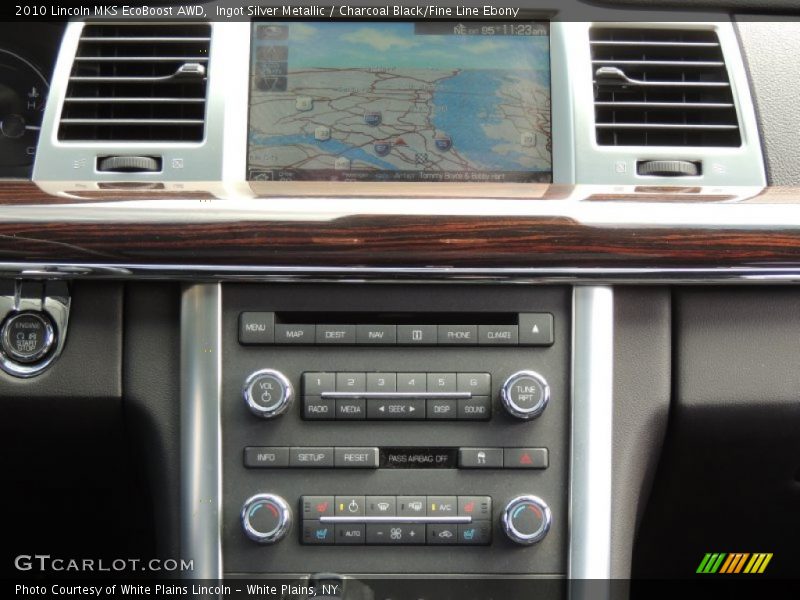 Ingot Silver Metallic / Charcoal Black/Fine Line Ebony 2010 Lincoln MKS EcoBoost AWD